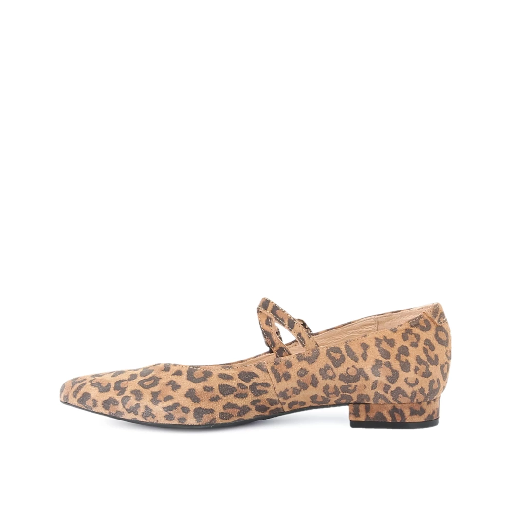 Image (4) de la chaussures Les Fees de Bengale - Ballerines Marron en Cuir nubuck
