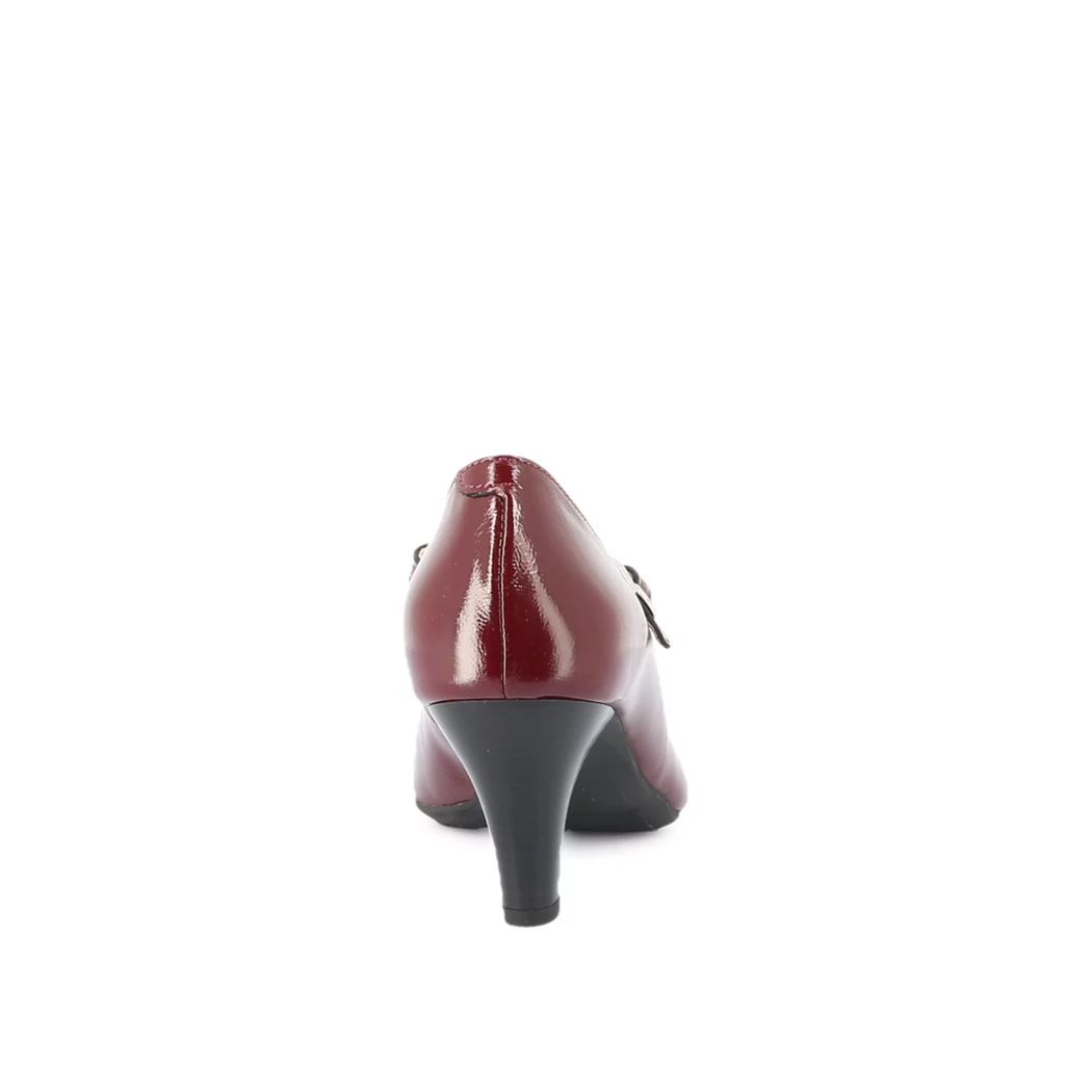 Image (3) de la chaussures Les Fees de Bengale - Escarpins Bordeaux en Cuir nubuck