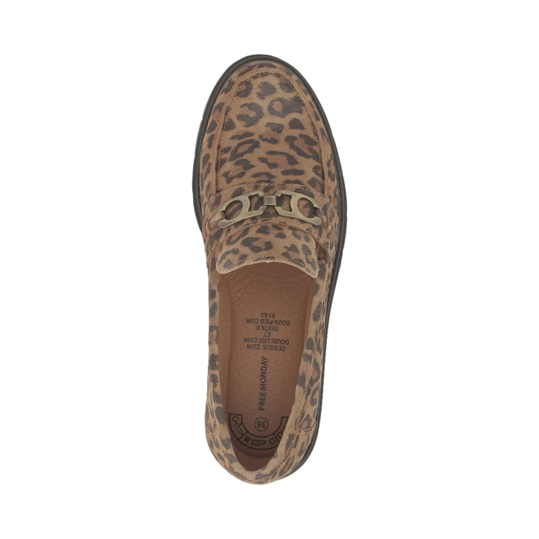 Image (6) de la chaussures Free Monday - Mocassins Marron en Cuir nubuck