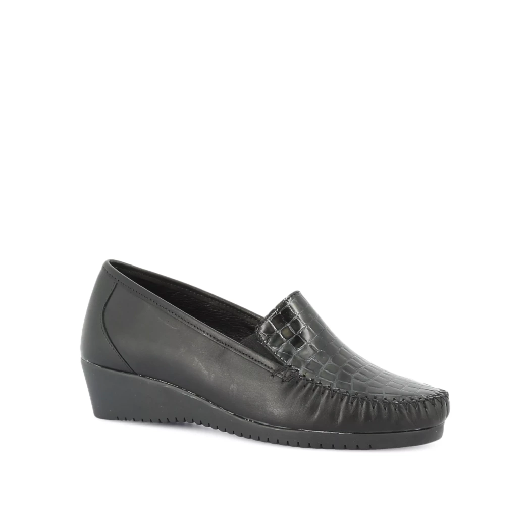 Image (1) de la chaussures Kiarflex - Mocassins Noir en Cuir