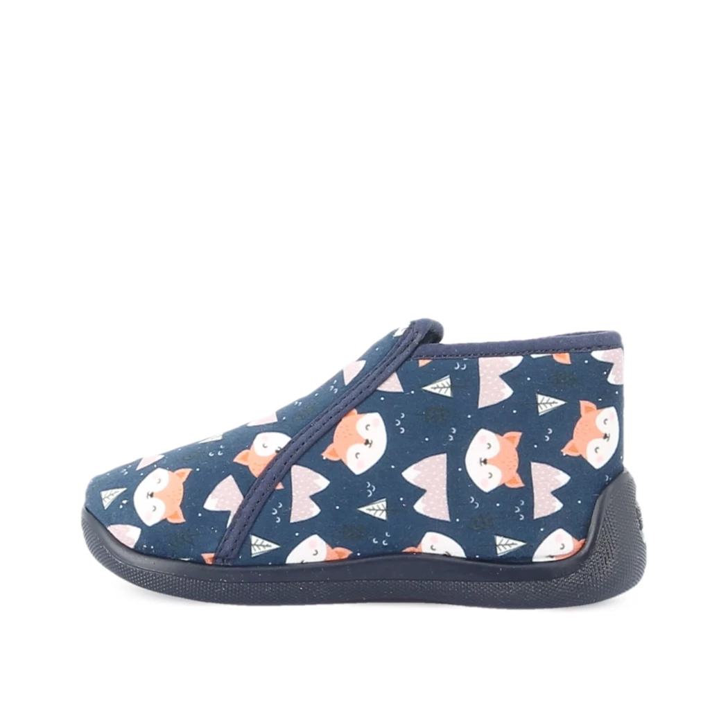 Image (4) de la chaussures Bossi - Pantoufles et Chaussons Bleu en Textile