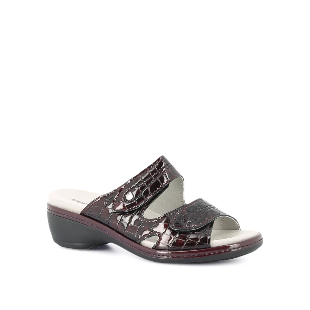 Image (1) de la chaussures Sens - Mules et Sabots Bordeaux en Cuir vernis