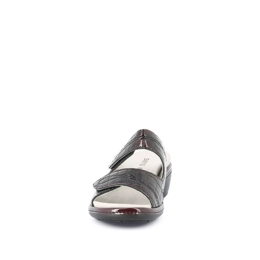 Image (5) de la chaussures Sens - Mules et Sabots Bordeaux en Cuir vernis