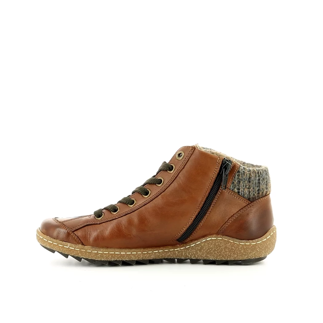 Image (4) de la chaussures Remonte - Bottines Cuir naturel / Cognac en Cuir