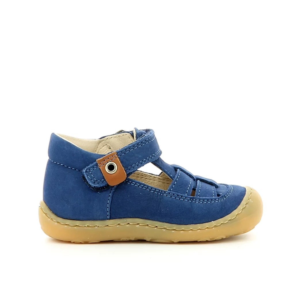 Image (2) de la chaussures Bopy - Bottines ouvertes Bleu en Cuir nubuck Image (2) de la chaussures Bopy - Bottines ouvertes Bleu en Cuir nubuck