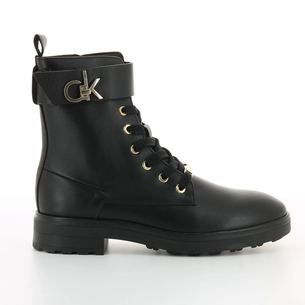 Image (2) de la chaussures Calvin Klein - Bottines Noir en Cuir