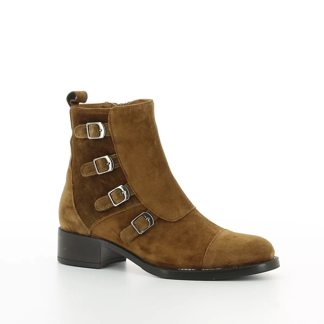 Image (1) de la chaussures Alpe - Boots Cuir naturel / Cognac en Cuir nubuck