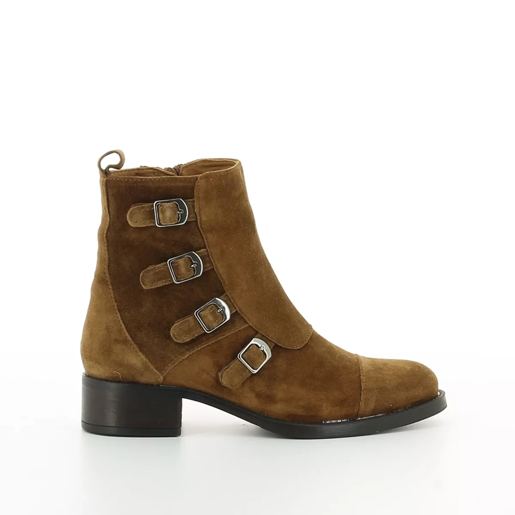 Image (2) de la chaussures Alpe - Boots Cuir naturel / Cognac en Cuir nubuck