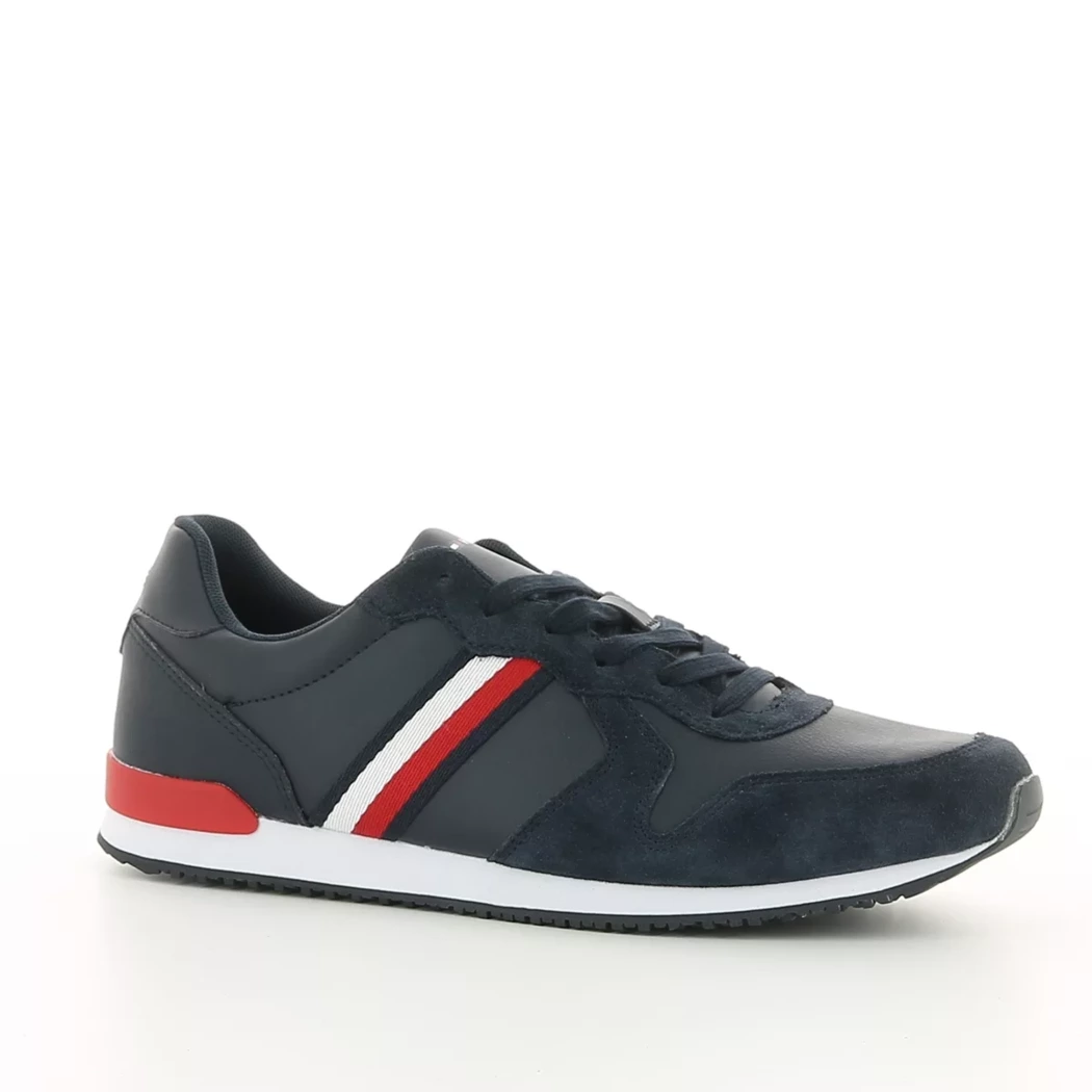 Image (1) de la chaussures Tommy Hilfiger - Baskets Bleu en Cuir