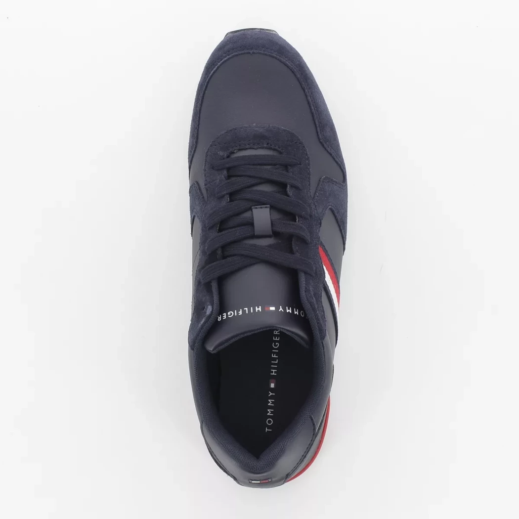 Image (6) de la chaussures Tommy Hilfiger - Baskets Bleu en Cuir