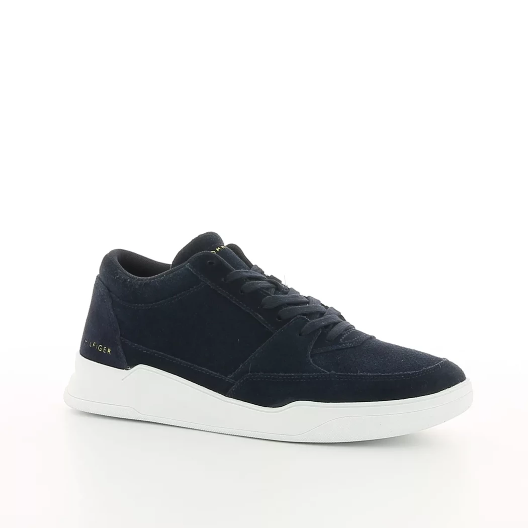 Image (1) de la chaussures Tommy Hilfiger - Baskets Bleu en Cuir nubuck