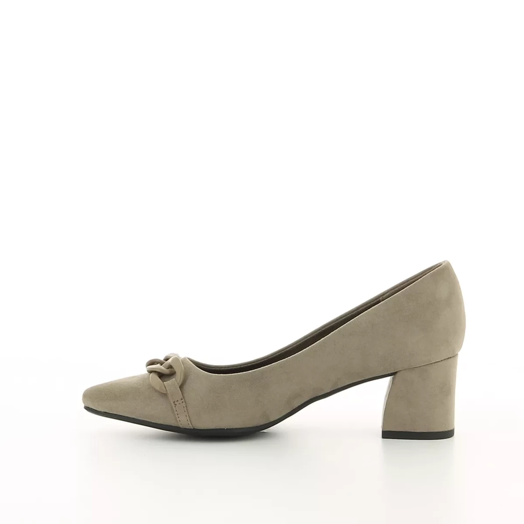 Image (4) de la chaussures Marco Tozzi - Escarpins Taupe en Cuir synthétique