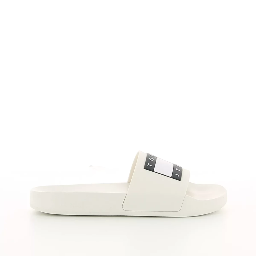 Image (2) de la chaussures Tommy jeans - Tongs et Plage Blanc en Caoutchouc