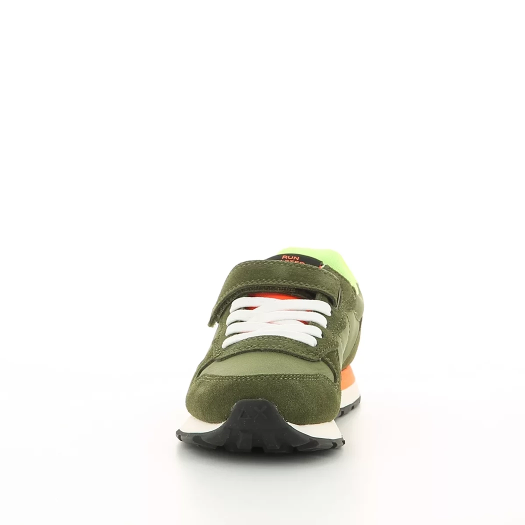 Image (5) de la chaussures Sun68 - Baskets Vert en Cuir nubuck