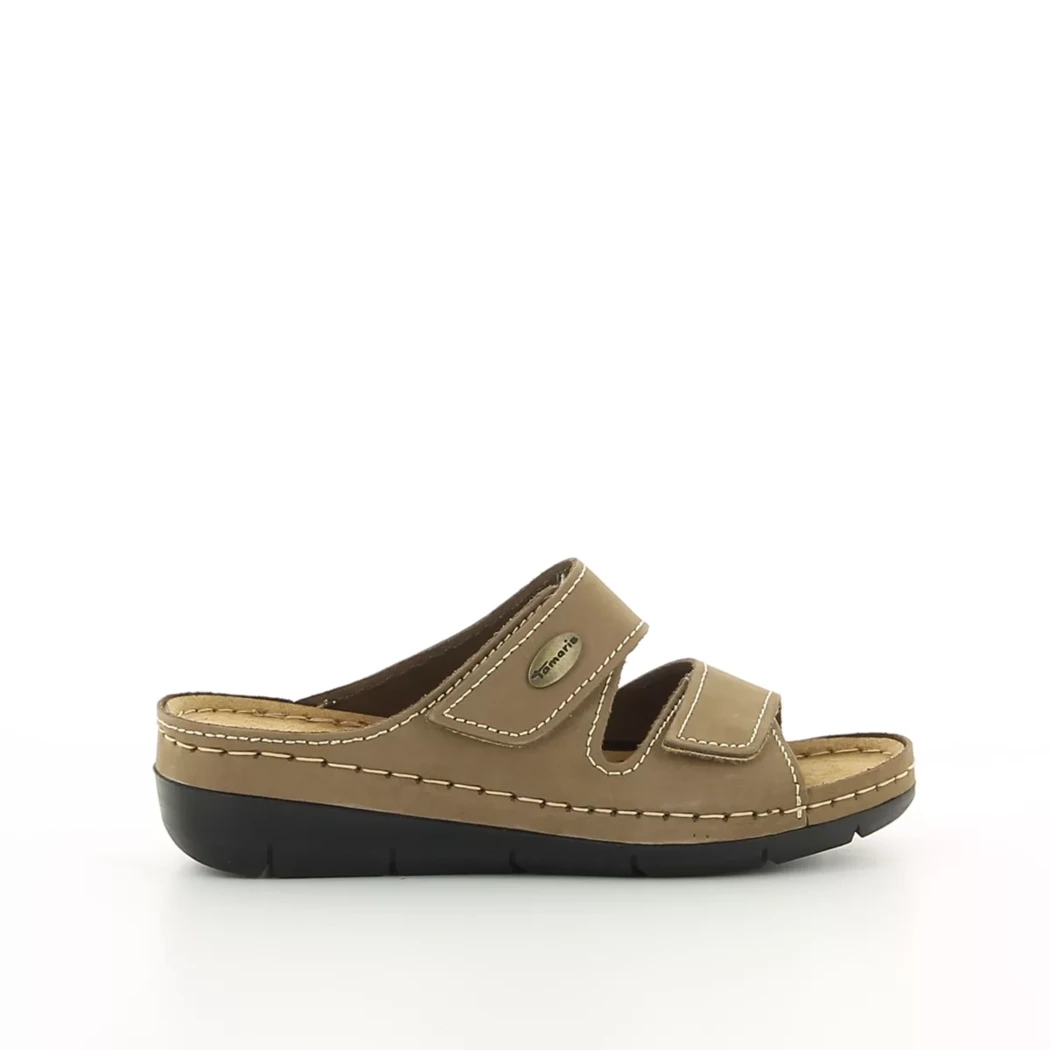 Image (2) de la chaussures Tamaris - Mules et Sabots Taupe en Cuir nubuck Image (2) de la chaussures Tamaris - Mules et Sabots Taupe en Cuir nubuck