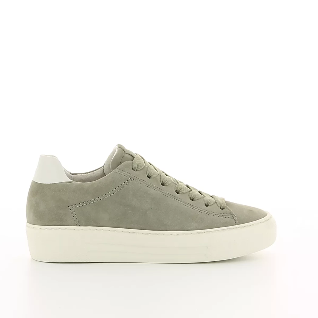 Image (2) de la chaussures Gabor - Baskets Vert en Cuir nubuck