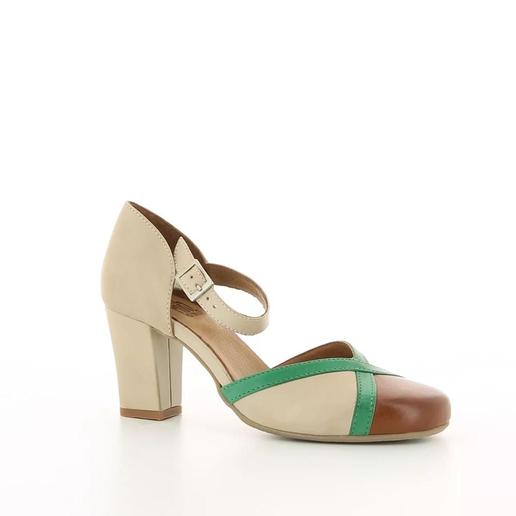 Image (1) de la chaussures Miz Mooz - Escarpins Beige en Cuir