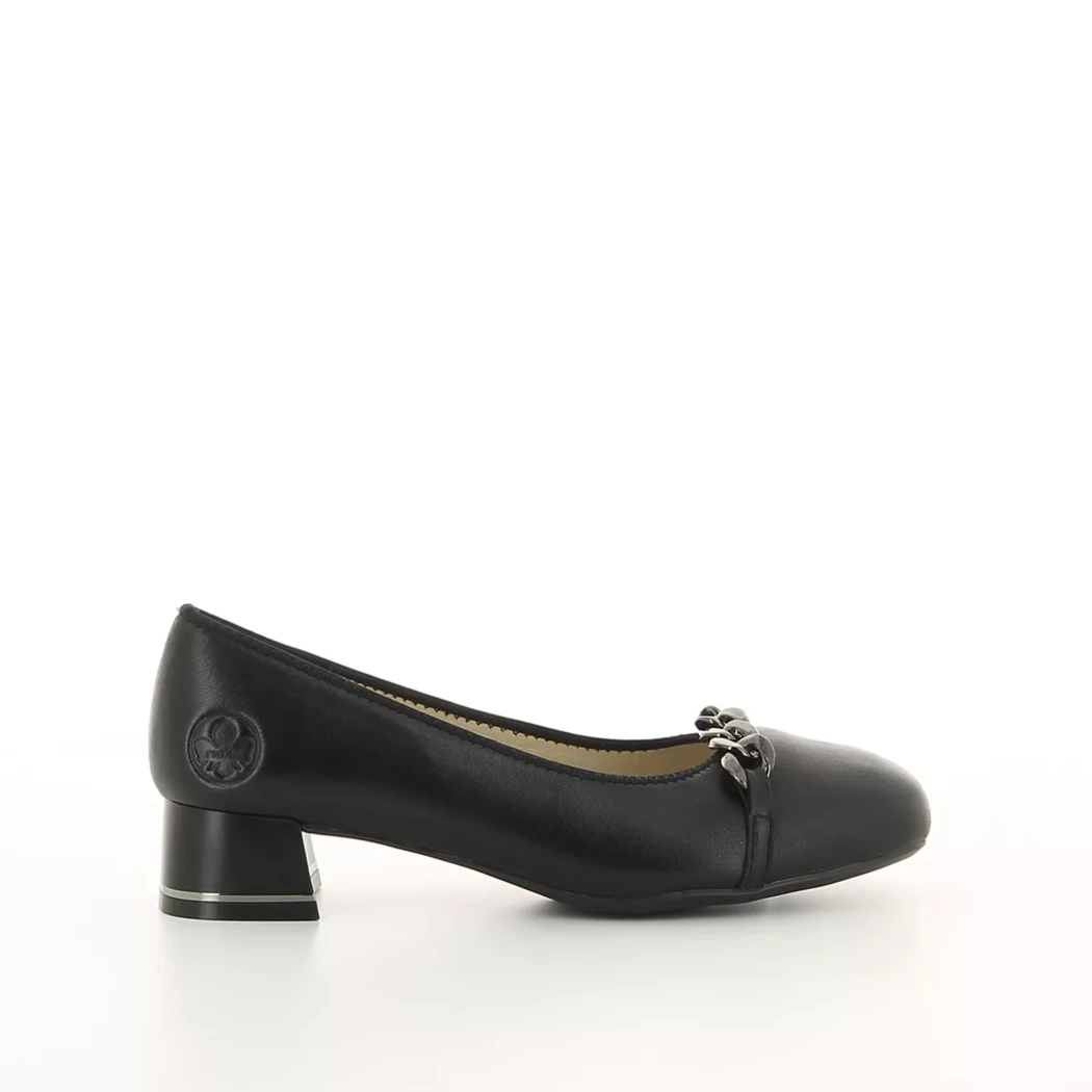 Image (2) de la chaussures Rieker - Escarpins Noir en Cuir