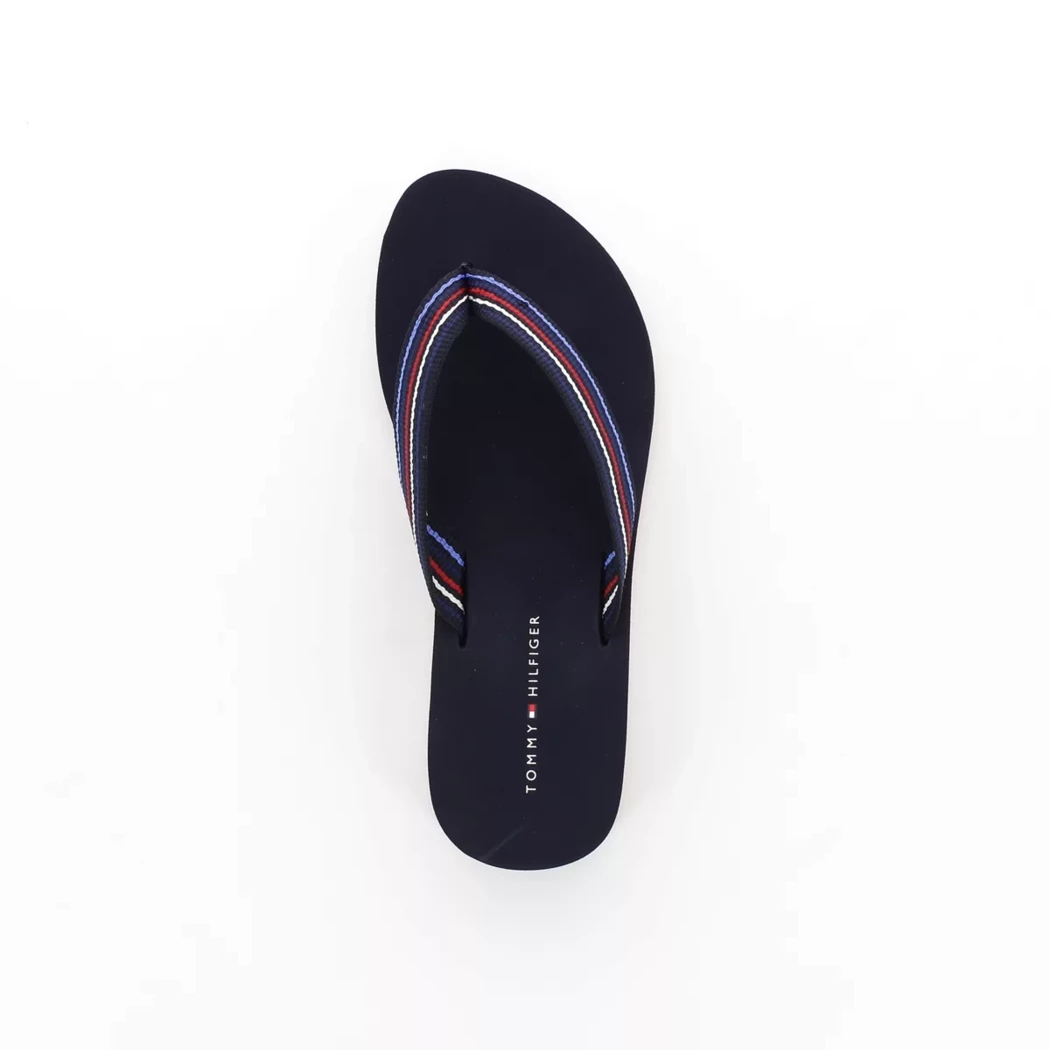 Image (6) de la chaussures Tommy Hilfiger - Tongs et Plage Bleu en Textile