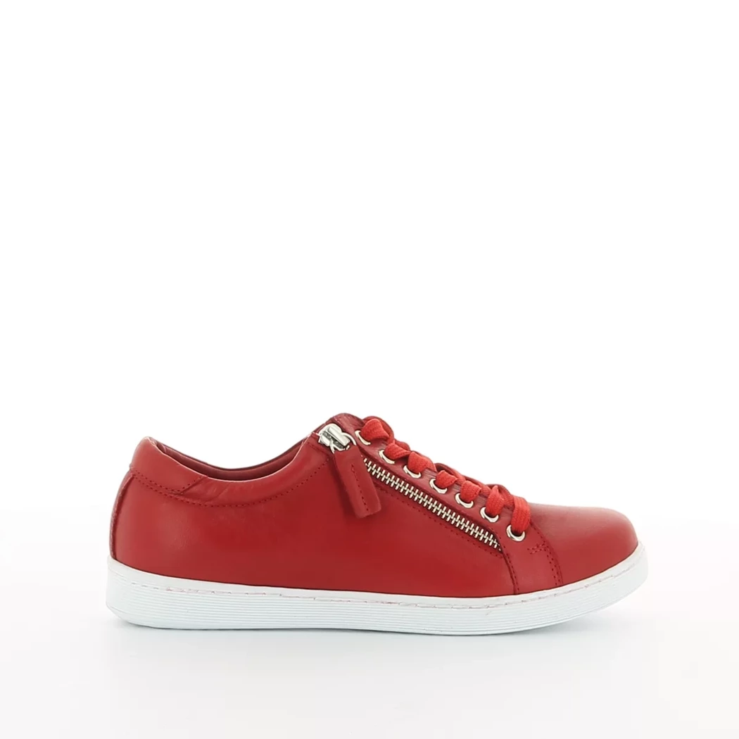 Image (2) de la chaussures Andrea Conti - Baskets Rouge en Cuir