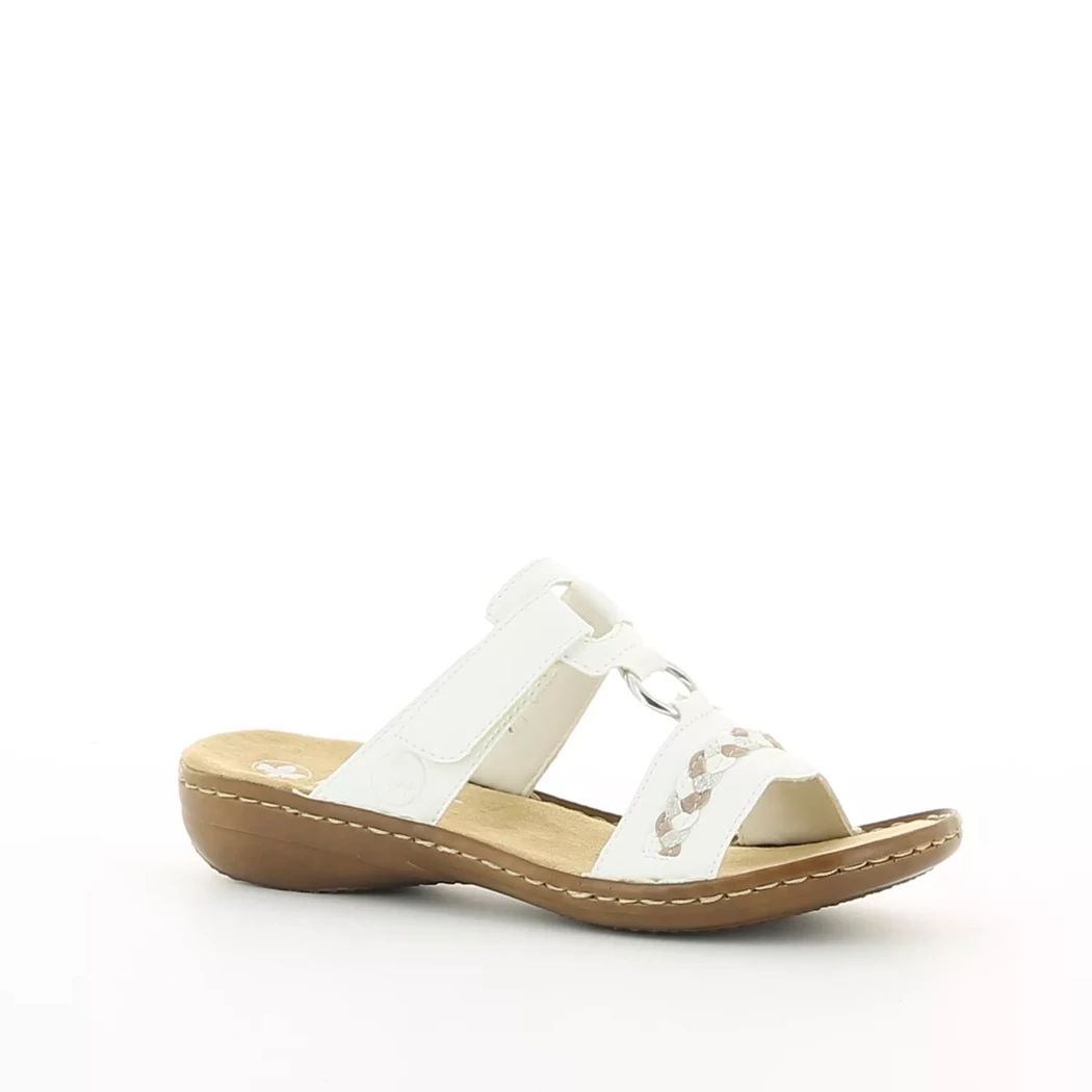 Image (1) de la chaussures Rieker - Mules et Sabots Blanc en Cuir