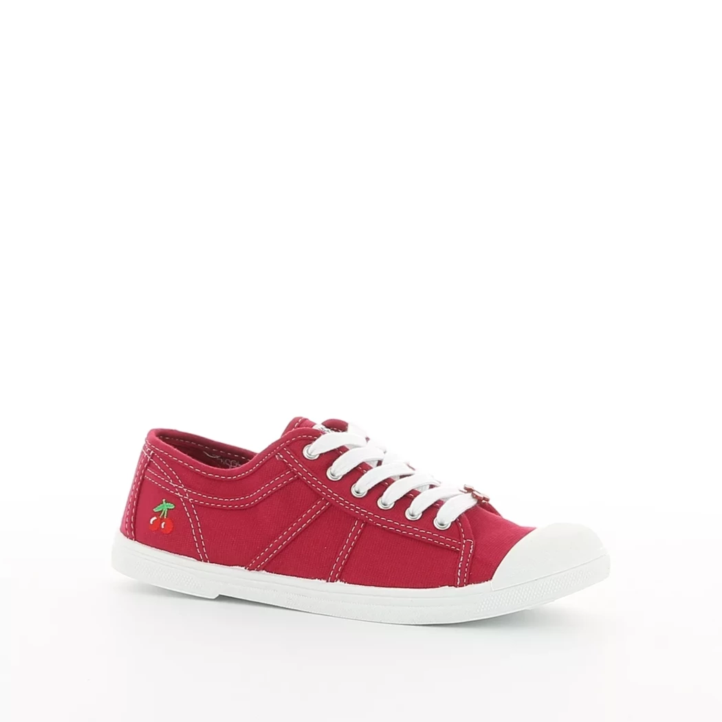 Image (1) de la chaussures Le Temps des Cerises - Baskets Rouge en Textile