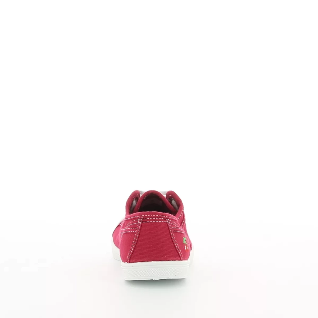 Image (3) de la chaussures Le Temps des Cerises - Baskets Rouge en Textile