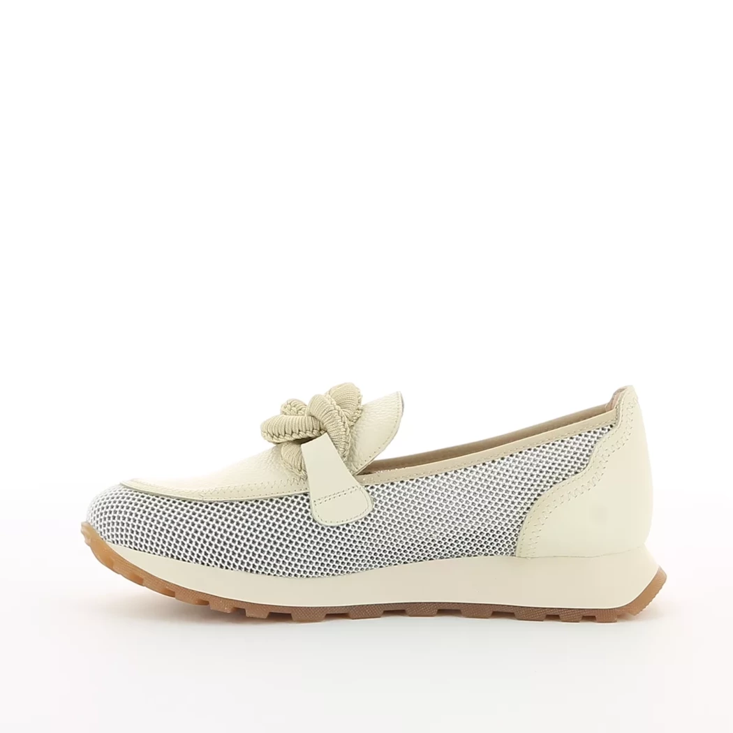 Image (4) de la chaussures Hispanitas - Mocassins Beige en Cuir et textile