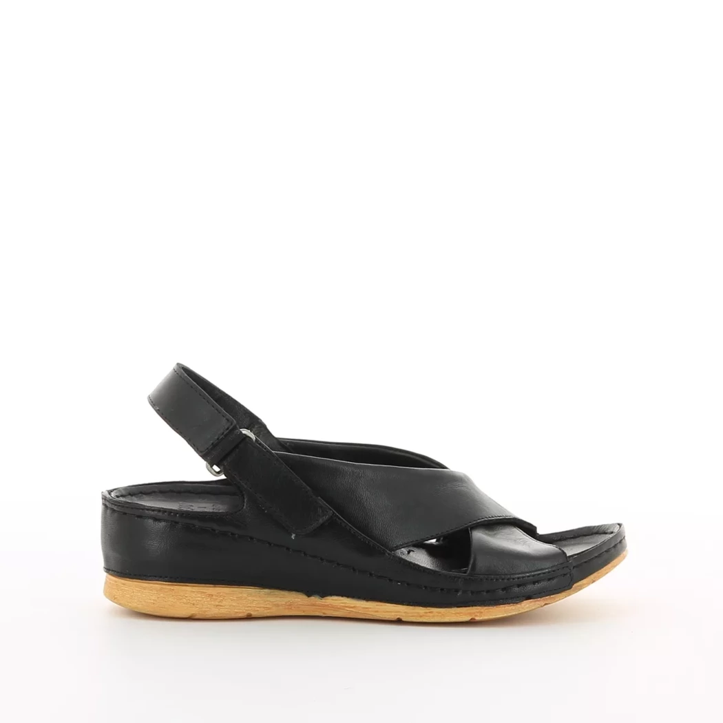 Image (2) de la chaussures Karyoka - Sandales et Nu-Pieds Noir en Cuir