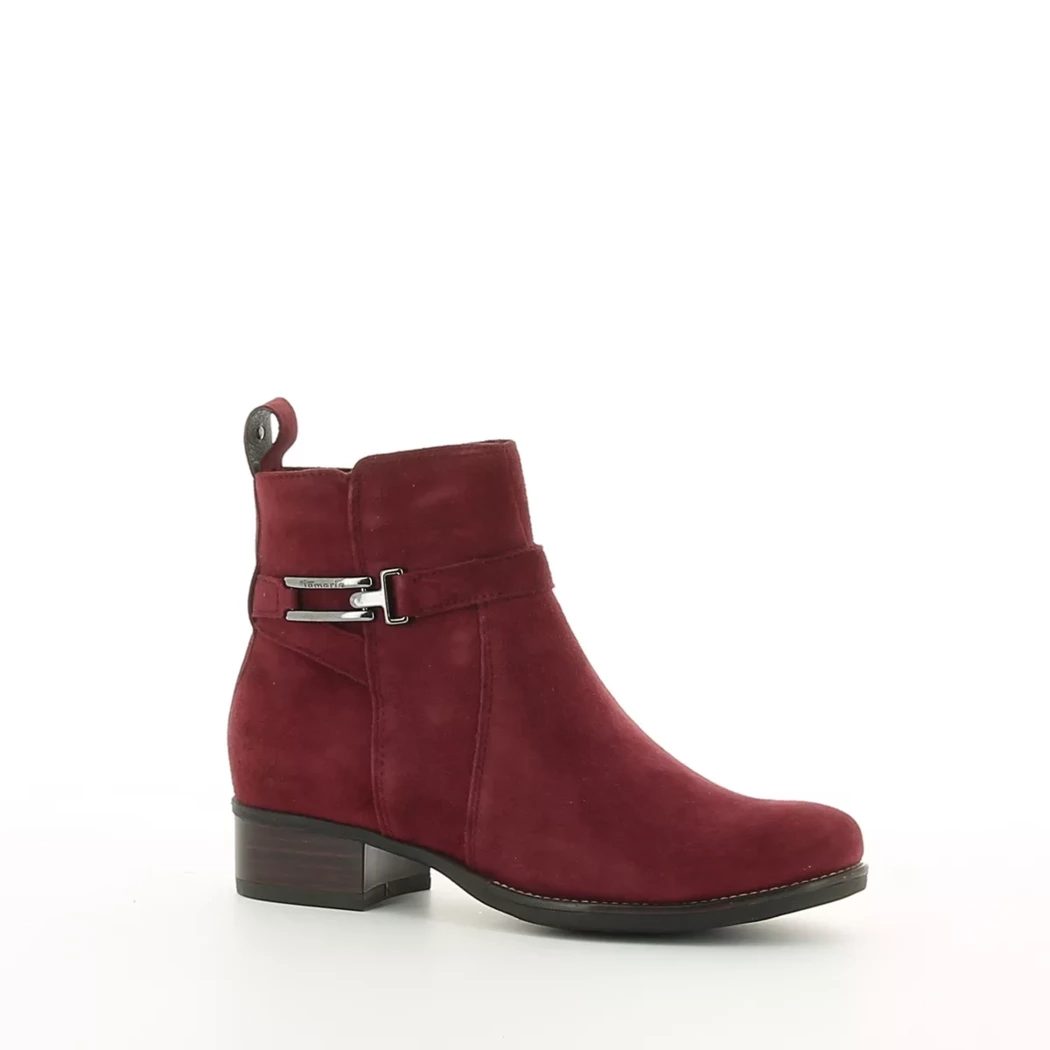 Image (1) de la chaussures Tamaris - Boots Bordeaux en Cuir nubuck Image (1) de la chaussures Tamaris - Boots Bordeaux en Cuir nubuck