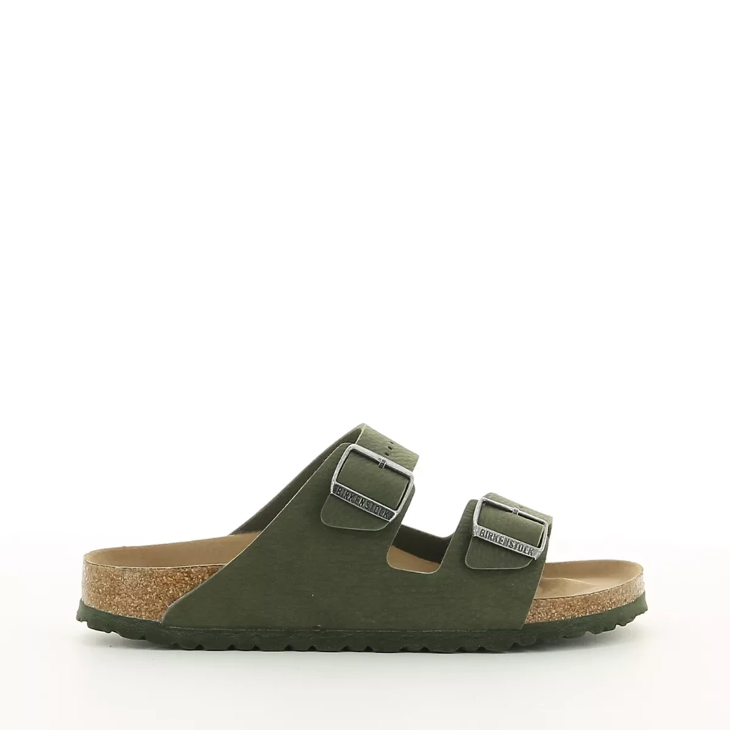 Image (2) de la chaussures Birkenstock - Mules et Sabots Vert en Cuir synthétique