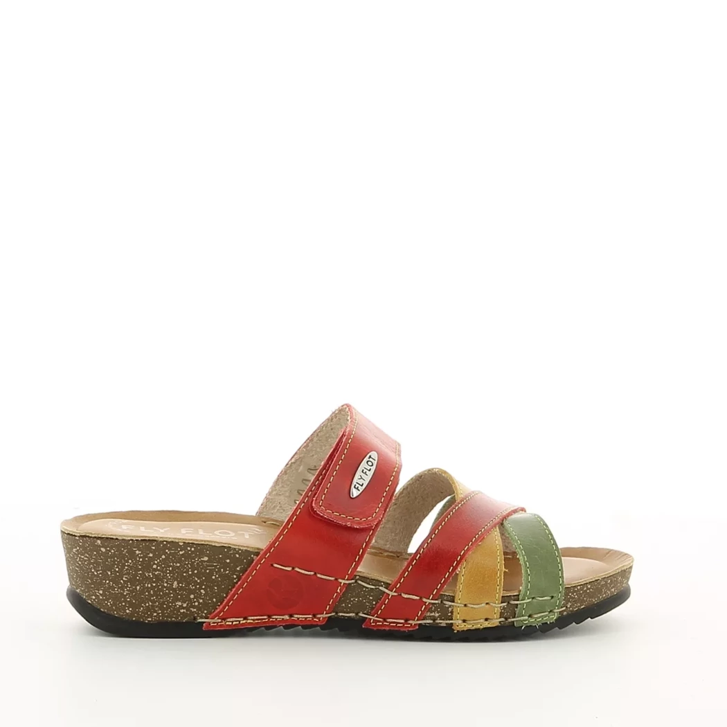 Image (2) de la chaussures Fly Flot - Mules et Sabots Rouge en Cuir Image (2) de la chaussures Fly Flot - Mules et Sabots Rouge en Cuir