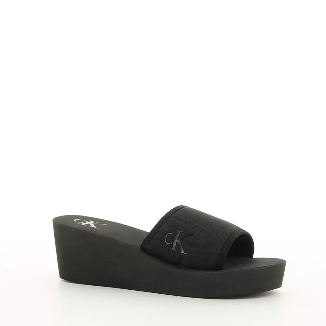 Image (1) de la chaussures Calvin Klein - Tongs et Plage Noir en Textile