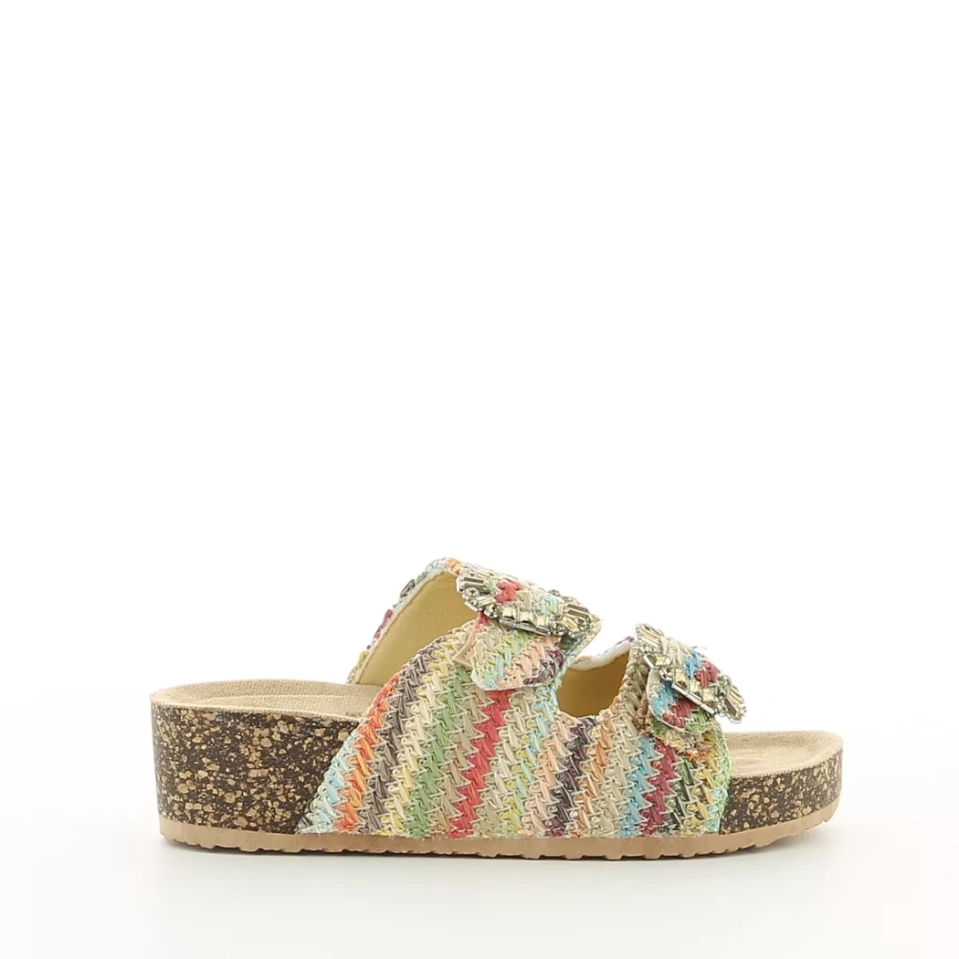 Image (2) de la chaussures Divina - Mules et Sabots Multicolore en Textile Image (2) de la chaussures Divina - Mules et Sabots Multicolore en Textile