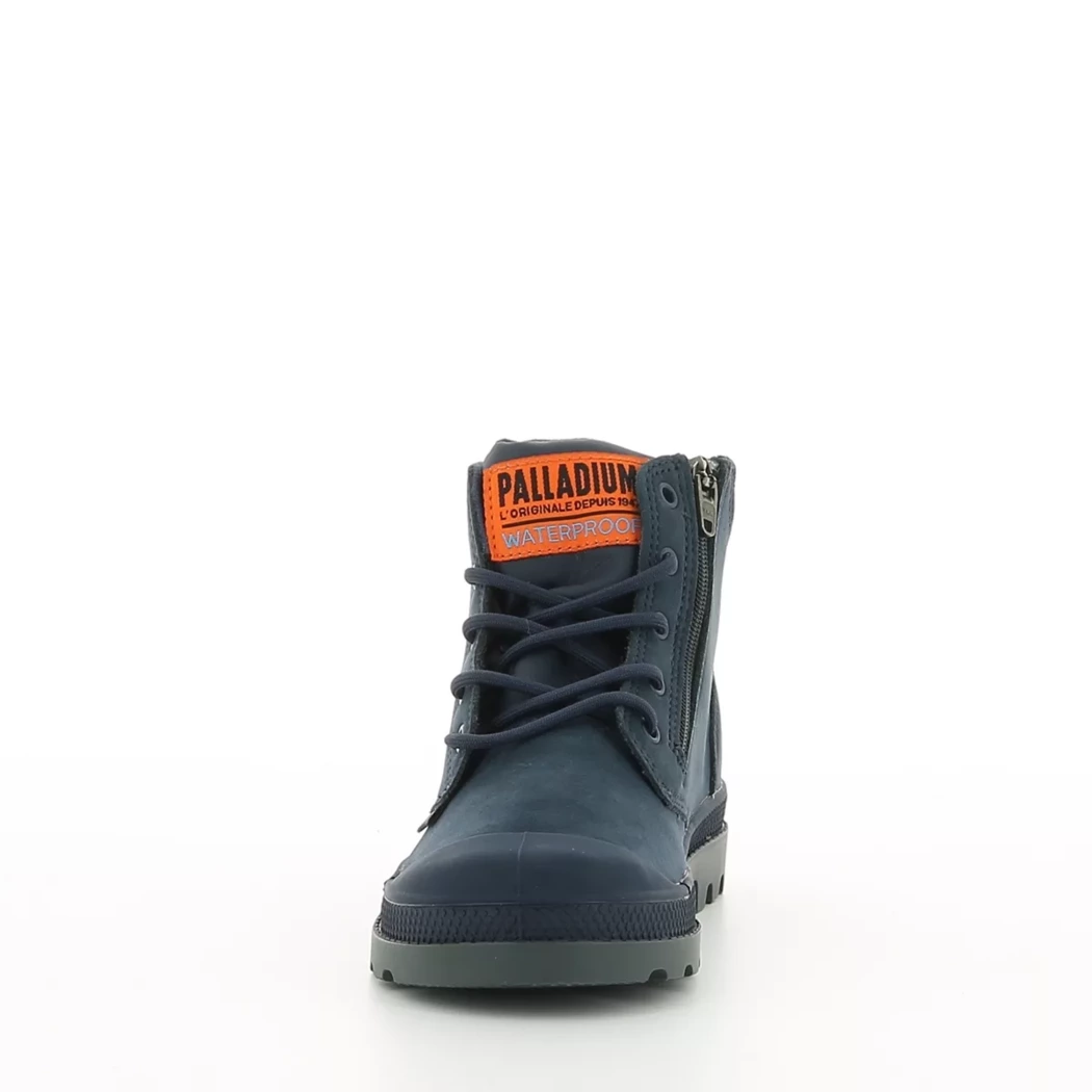 Image (5) de la chaussures Palladium - Bottines Bleu en Cuir nubuck