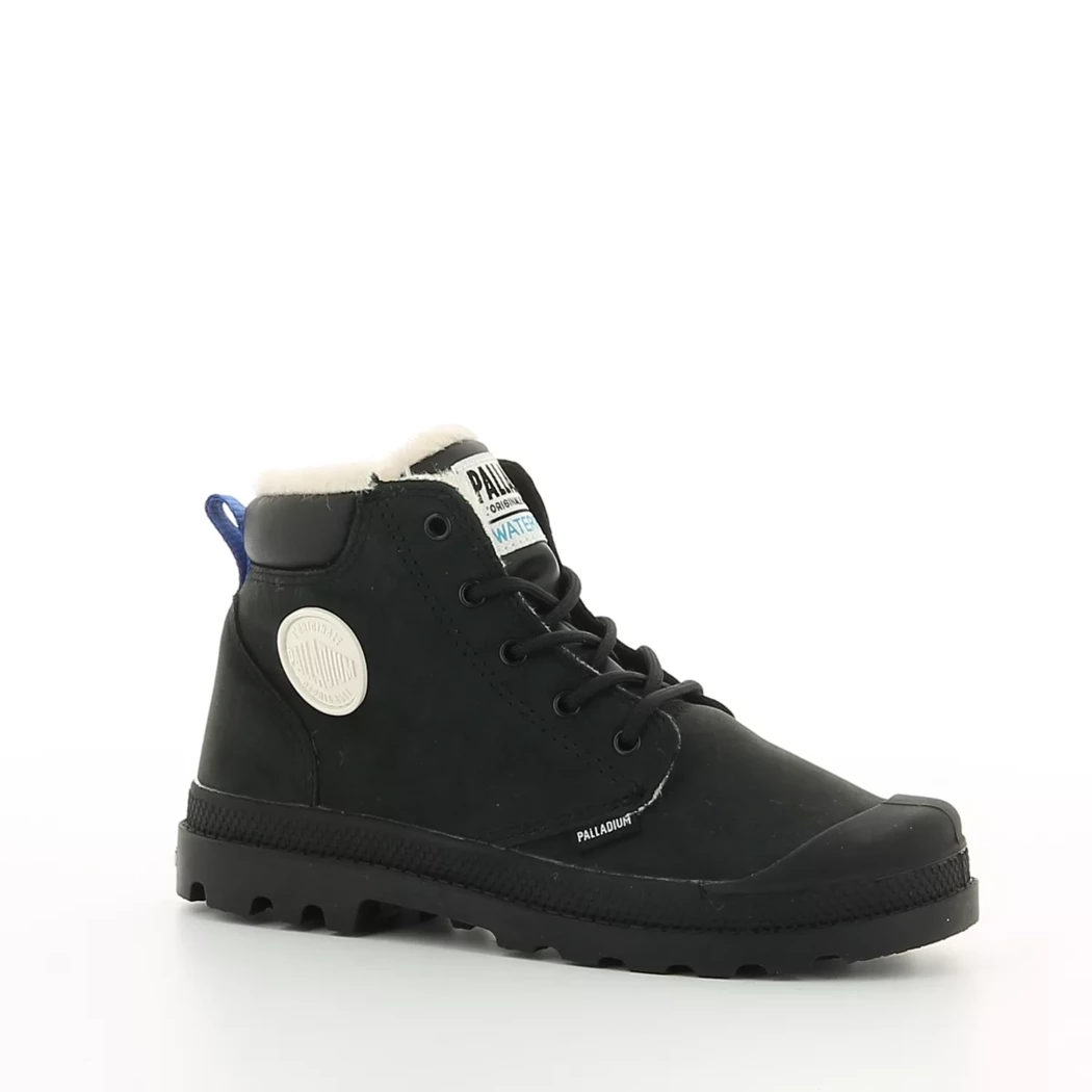 Image (1) de la chaussures Palladium - Bottines Noir en Cuir nubuck