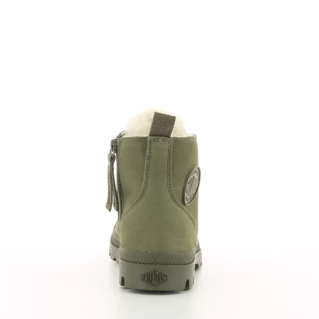 Image (3) de la chaussures Palladium - Bottines Vert en Cuir nubuck