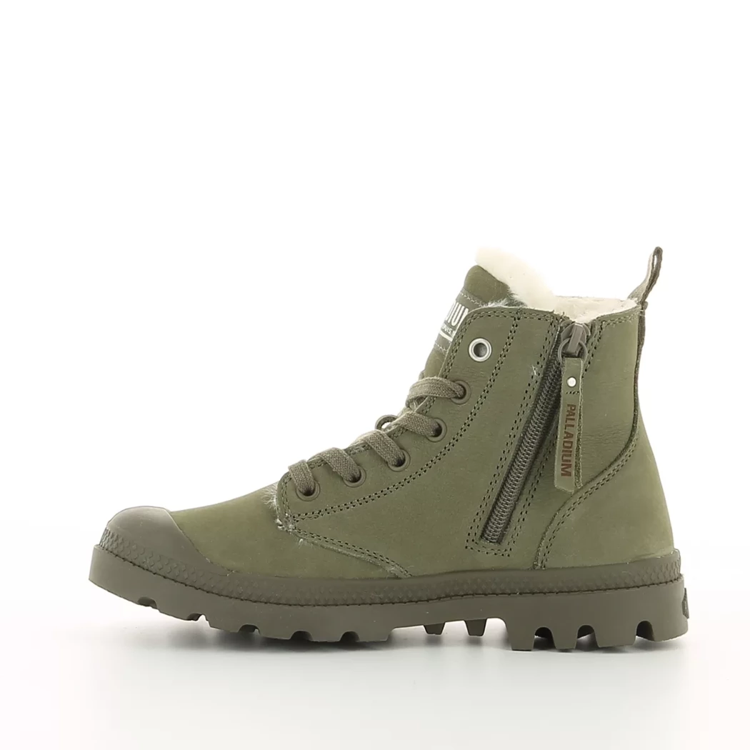 Image (4) de la chaussures Palladium - Bottines Vert en Cuir nubuck