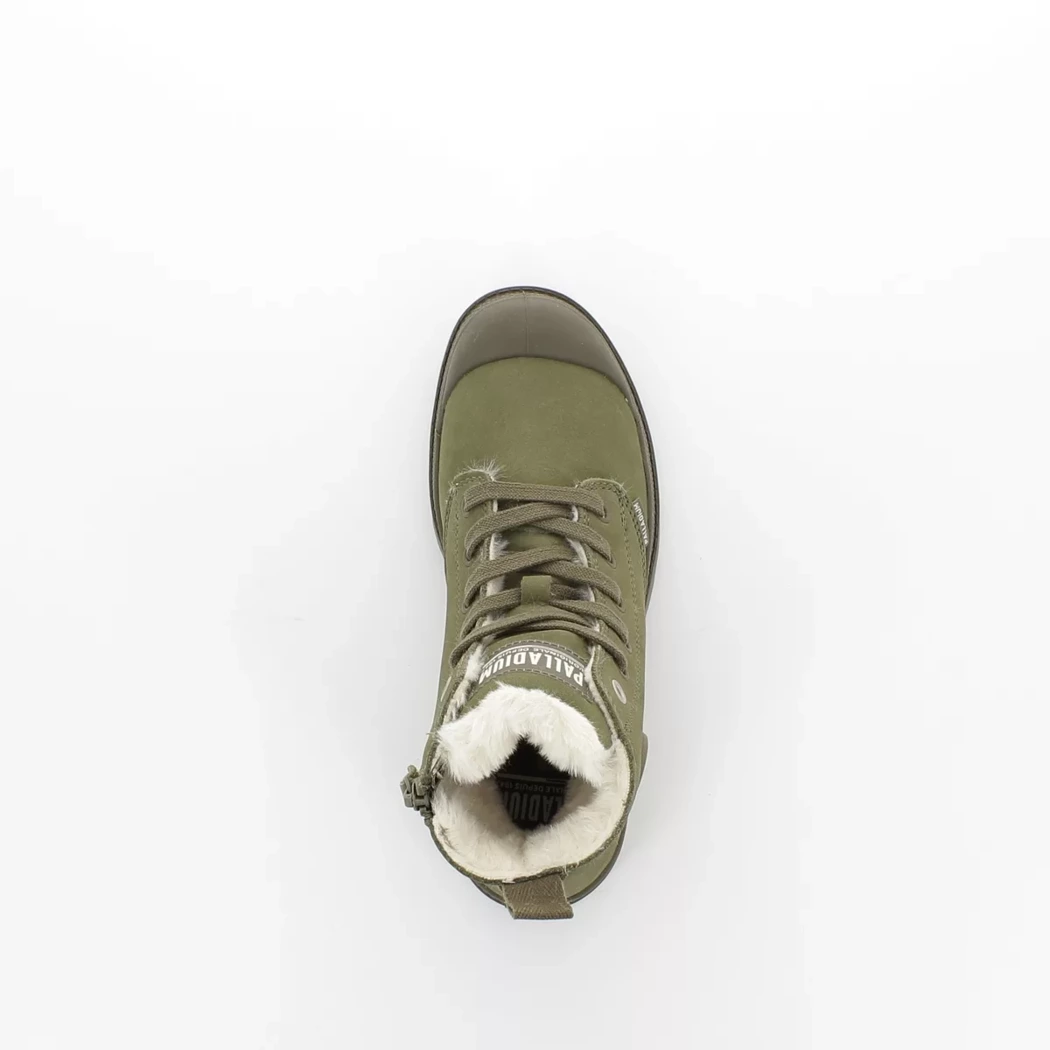 Image (6) de la chaussures Palladium - Bottines Vert en Cuir nubuck