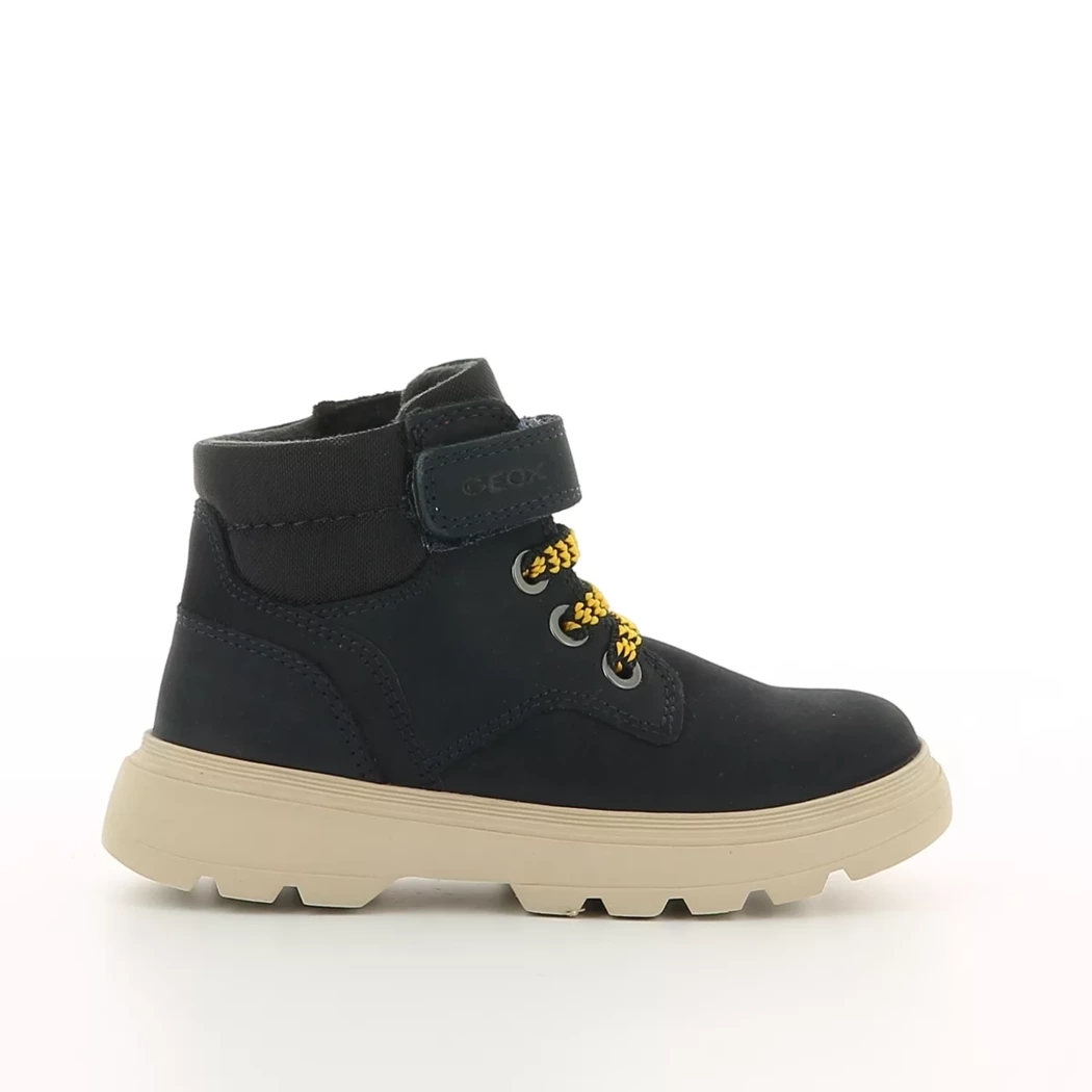 Image (2) de la chaussures Geox - Bottines Bleu en Cuir nubuck