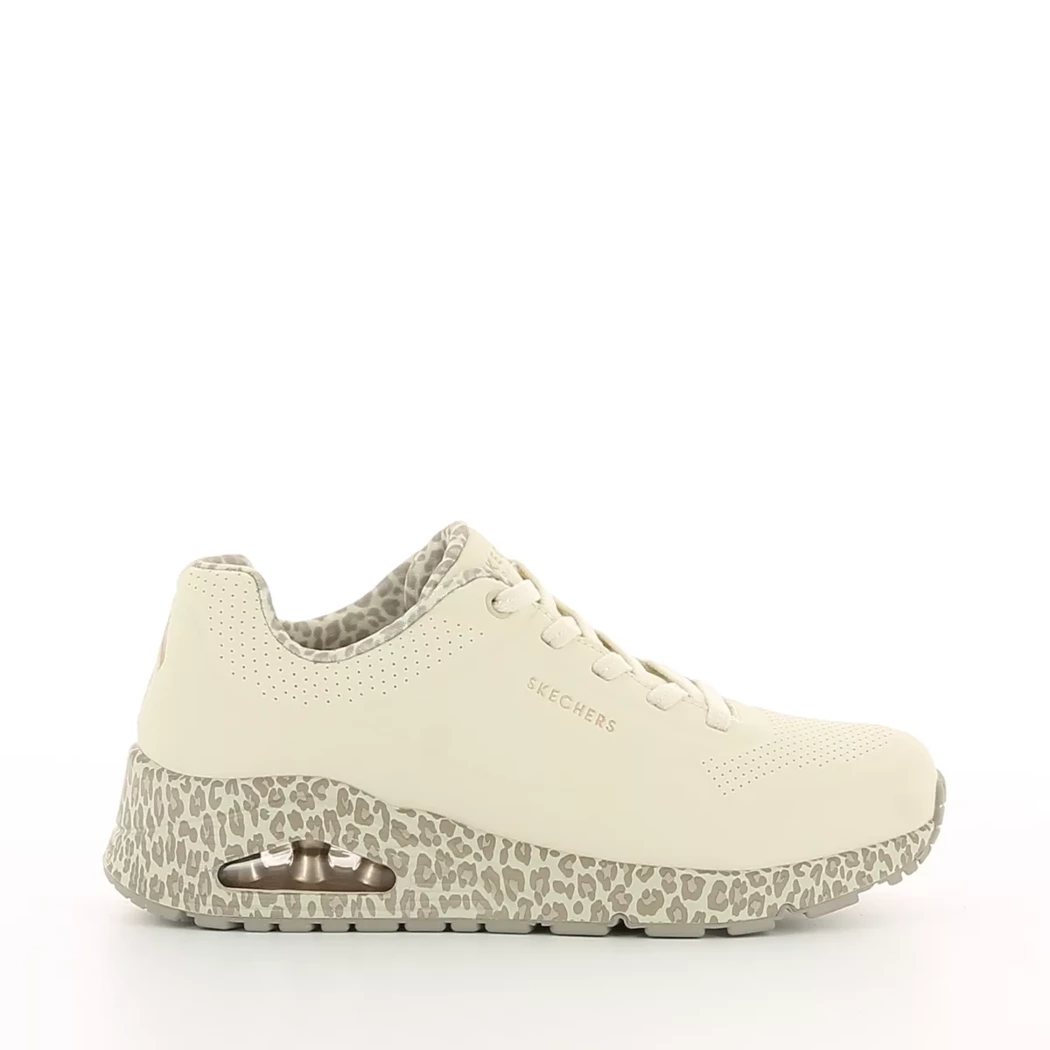 Image (2) de la chaussures Skechers - Baskets Beige en Cuir synthétique