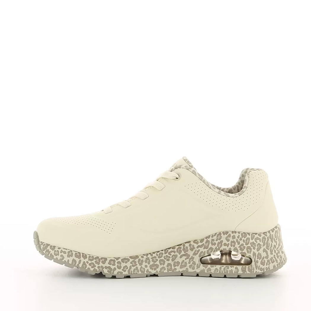 Image (4) de la chaussures Skechers - Baskets Beige en Cuir synthétique