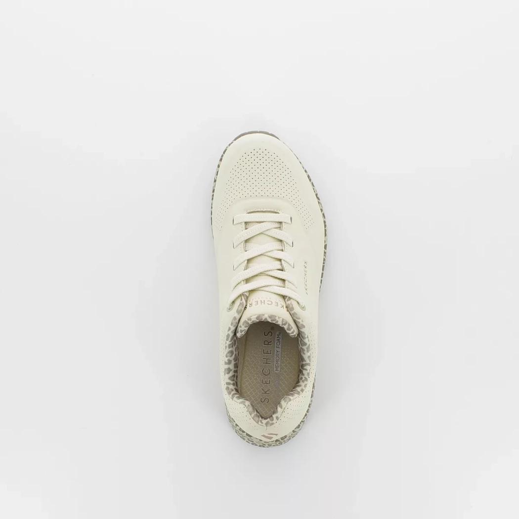Image (6) de la chaussures Skechers - Baskets Beige en Cuir synthétique