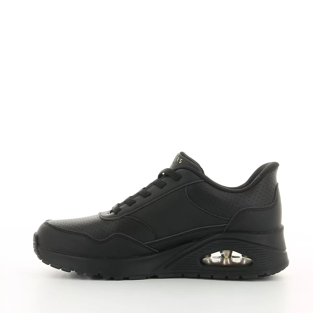 Image (4) de la chaussures Skechers - Baskets Noir en Cuir synthétique