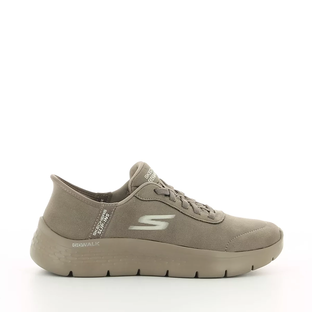 Image (2) de la chaussures Skechers - Baskets Taupe en Cuir synthétique Image (2) de la chaussures Skechers - Baskets Taupe en Cuir synthétique
