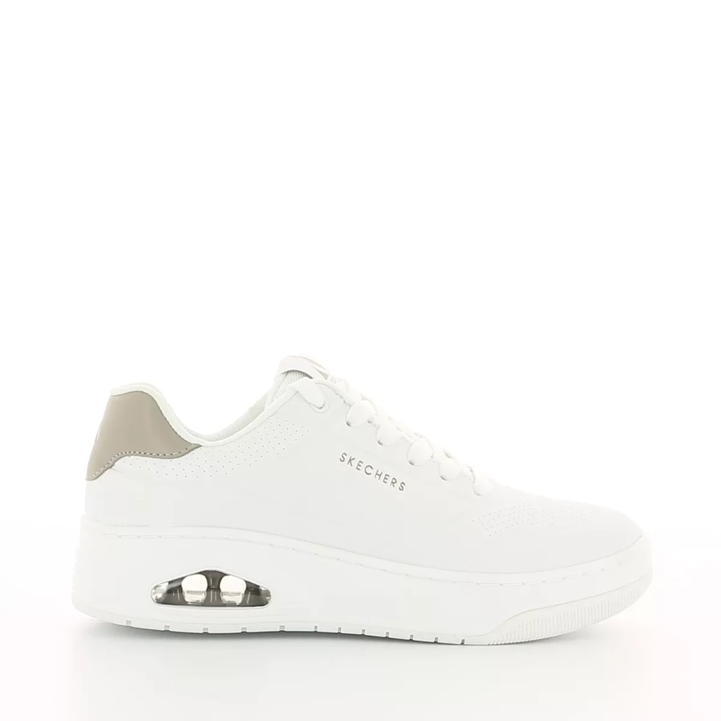 Image (2) de la chaussures Skechers - Baskets Blanc en Cuir synthétique