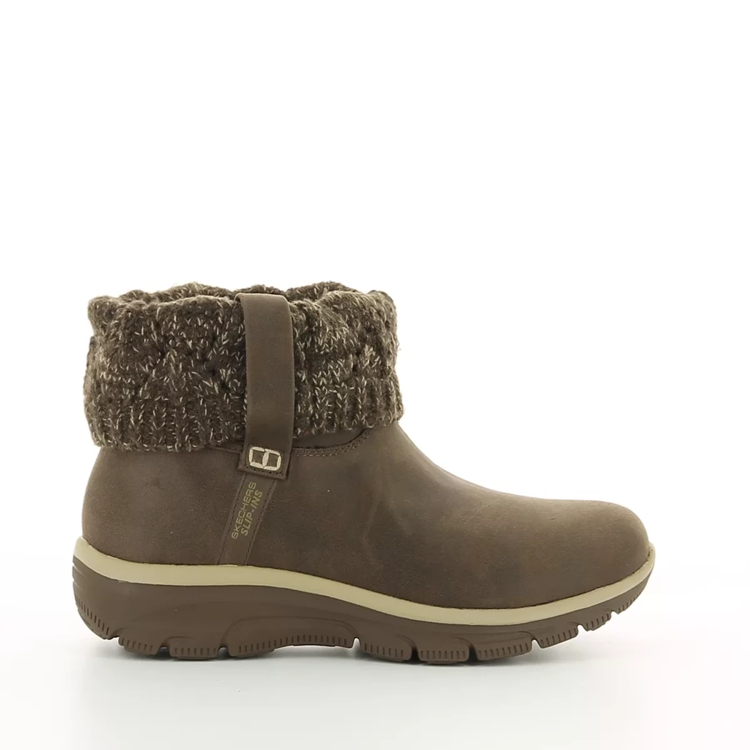 Image (2) de la chaussures Skechers - Boots Marron en Cuir synthétique