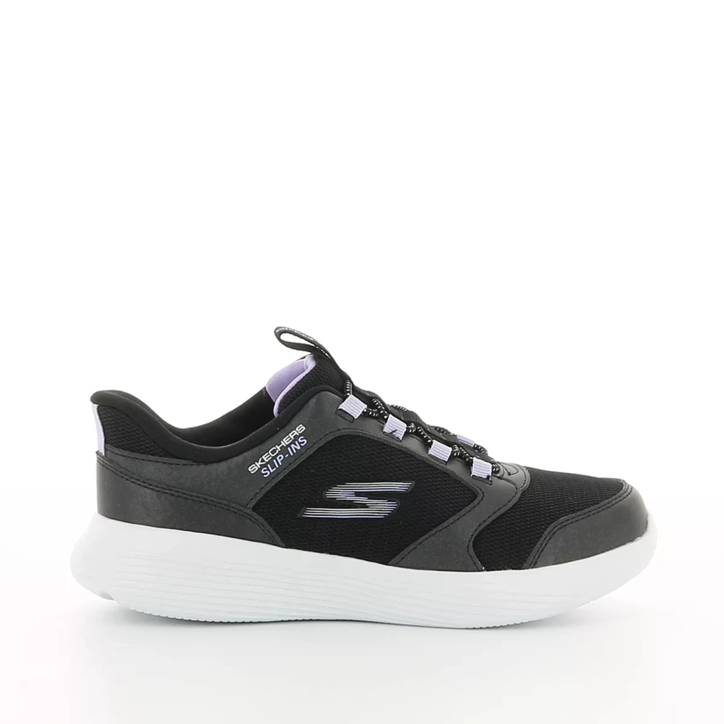 Image (2) de la chaussures Skechers - Baskets Noir en Cuir synthétique