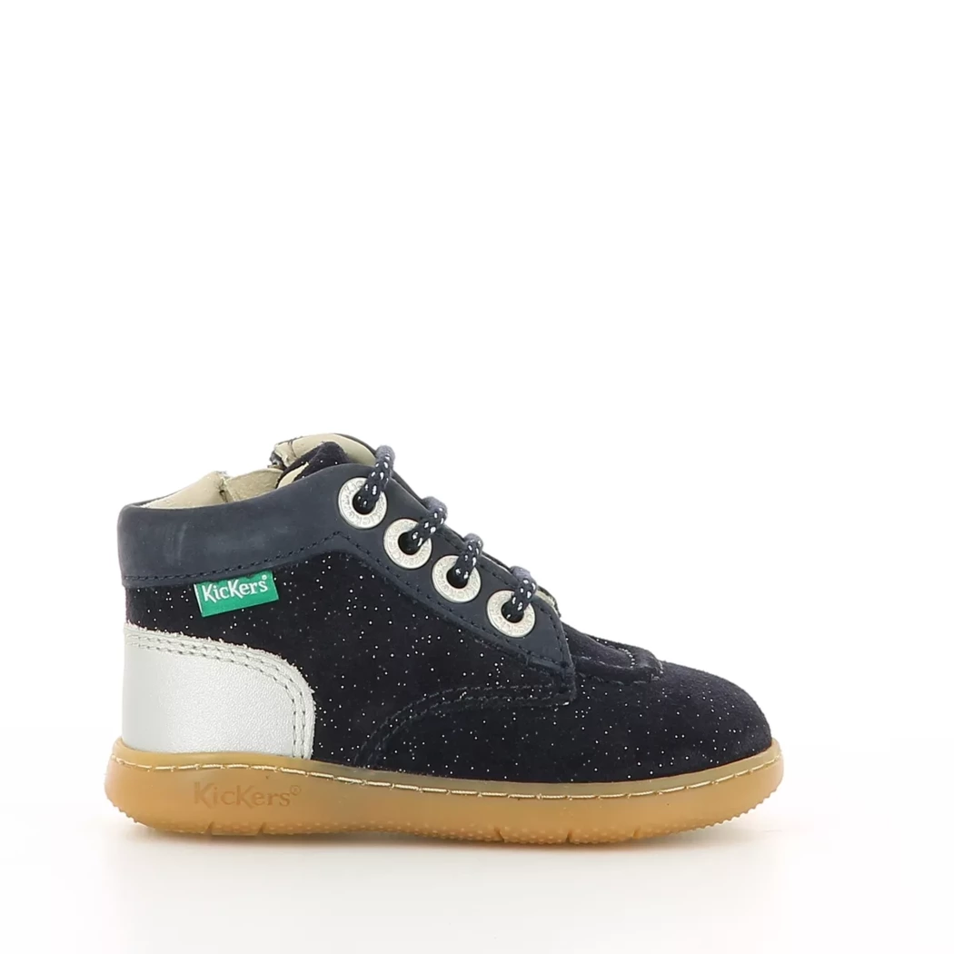 Image (2) de la chaussures Kickers - Bottines Bleu en Cuir nubuck Image (2) de la chaussures Kickers - Bottines Bleu en Cuir nubuck