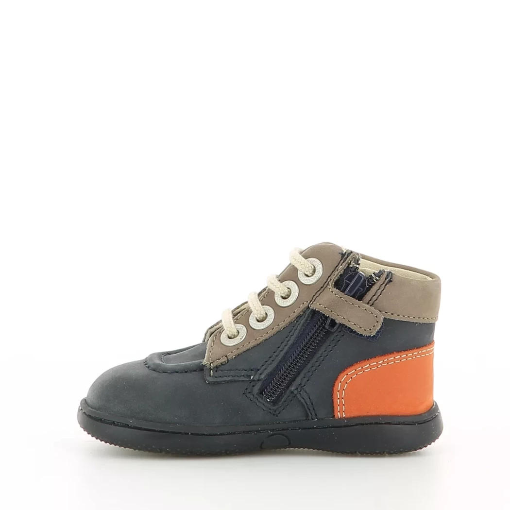 Image (4) de la chaussures Kickers - Bottines Bleu en Cuir nubuck Image (4) de la chaussures Kickers - Bottines Bleu en Cuir nubuck